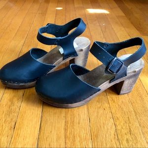 Handmade Leather Wooden Clogs